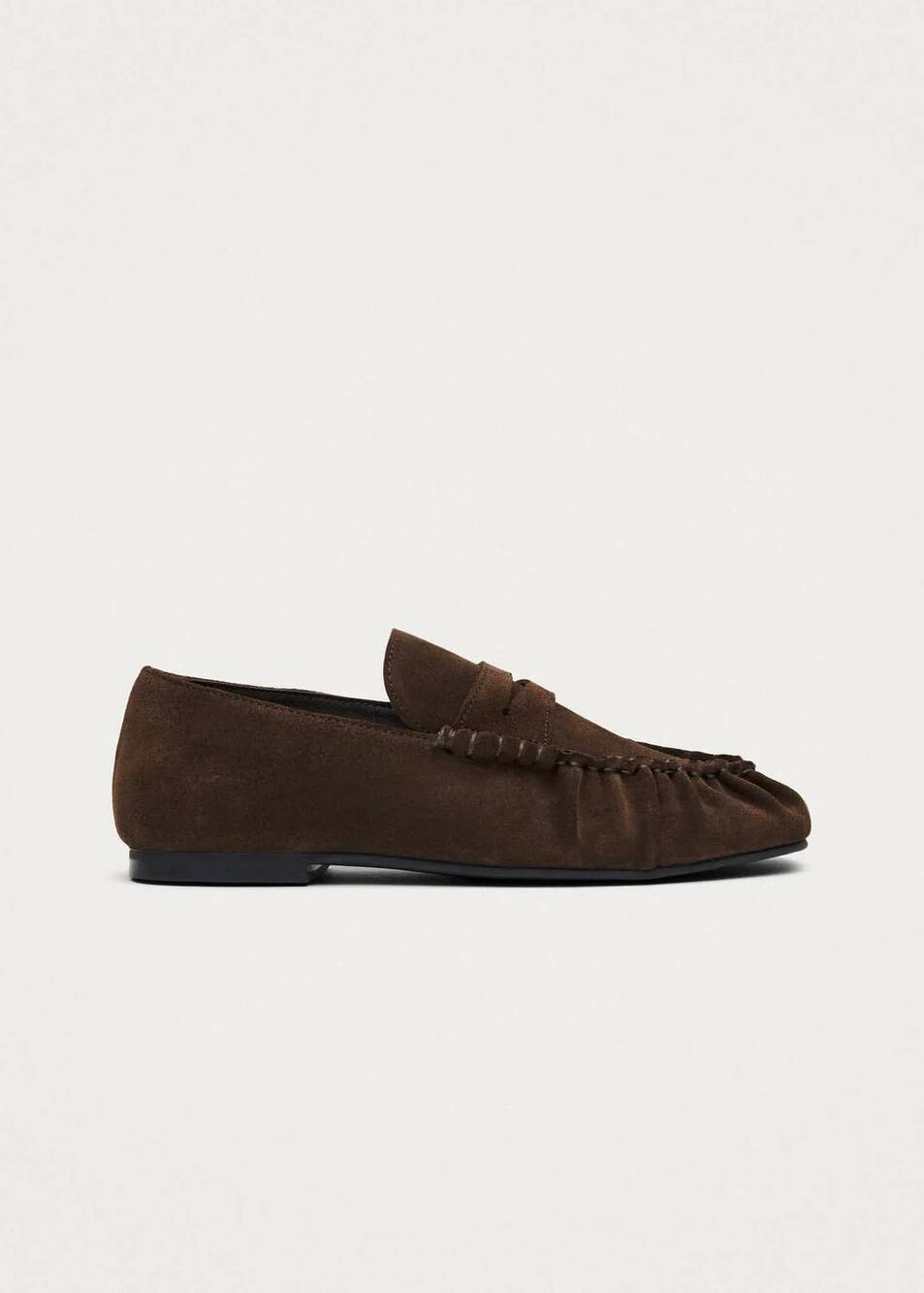 NEW ALOHAS women's aven suede leather loafers in brown